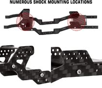 AXIAL SCX24 LOW CENTER OF GRAVATY FRAME SUPPORT CARBON CHASSI