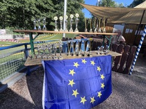 RC TRUCK TRIAL EUROPA MEISTERSCHAFT 2025 - POKALE FÜR DIE SIEGEREHRUNG.