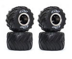 FURITEK MONSTERTRUCK RAMPART FELGEN MIT REIFEN FÜR DEN AXIAL SCX24 MONSTER TRUCK WHEEL
